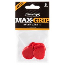 Медіатори Dunlop 471P3N Max-Grip Jazz III Nylon Player's Pack (6 шт.)