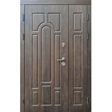 Двері вхідні Ваш Вид Ескада ПВХ3 Горіх коньячний 1200х2050х75 Ліве/Праве