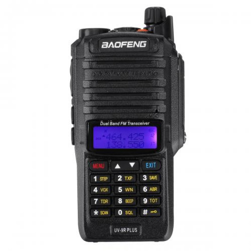 Рація Baofeng UV-9R Plus 5W з гарнітурою Black (3_00579)