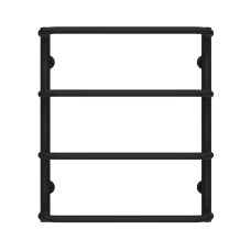 Рушникосушарка водяна Стандарт П4 500х600 Deffi Чорний (C.SS.60.50.4.B.C)