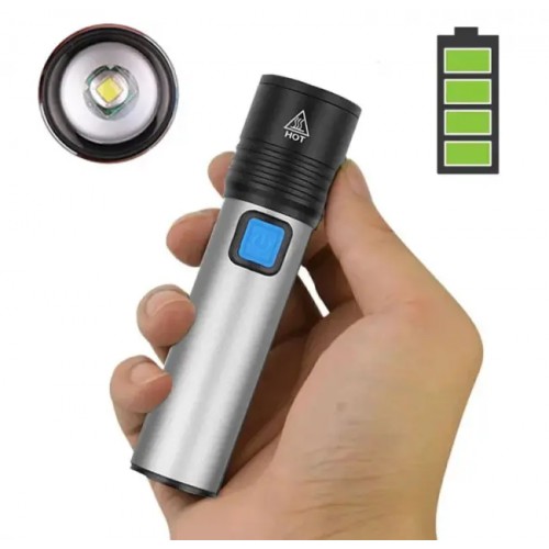 Ручний тактичний акумуляторний світлодіодний ліхтар Bailong BL-K31 USB CHARGE+ ZOOM (1757884280)