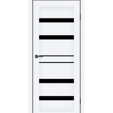 Дверне полотно MS Doors GEORGIA 70см арктик чорне скло
