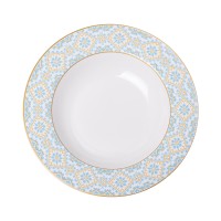 Тарілка супова YIWU Ethnic 21.5 см Білий (HP-7-739)