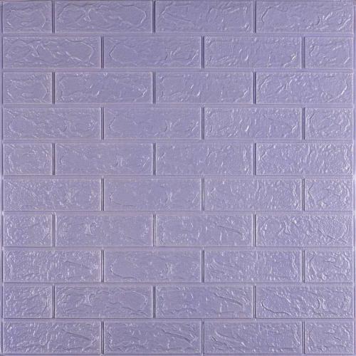 3D панель самоклеюча цегла Світло-фіолетова 700x770x3мм (015-3) Sticker Wall SW-00000574 3D панель самоклеюча цегла Світло-фіолетова 700x770x3мм (015-3) Sticker Wall SW-00000574