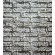 Самоклеюча декоративна 3D панель у рулоні Loft Expert 2238-5 Під сіру цеглу700x3080x5 мм