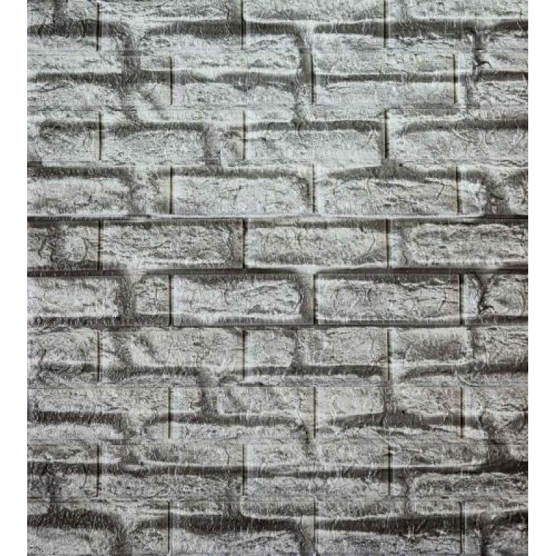 Самоклеюча декоративна 3D панель у рулоні Loft Expert 2238-5 Під сіру цеглу700x3080x5 мм