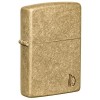 Запальничка бензинова Zippo Armor Tumbled Brass Series Flame 5,6х3,8х1,3 см Золотистий (46398)