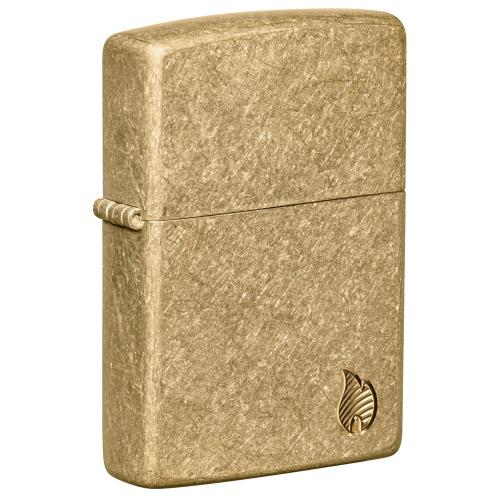 Запальничка бензинова Zippo Armor Tumbled Brass Series Flame 5,6х3,8х1,3 см Золотистий (46398) Запальничка бензинова Zippo Armor Tumbled Brass Series Flame 5,6х3,8х1,3 см Золотистий (46398)
