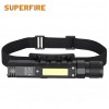 Ліхтар багатофункційний акумуляторний G19 SuperFire 200 Lumen IP31