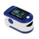 Пульсоксиметр Pulse Oximeter Healer AD807 електронний на палець Синій