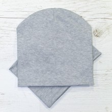 Дитяча шапка з хомутом КАНТА розмір 52-56 Сірий (OC-247)