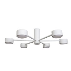 Люстра стельова MSK Electric Copter на шість круглих плафонів під лампи GX53 NL 8041-6 WH Білий (618769)
