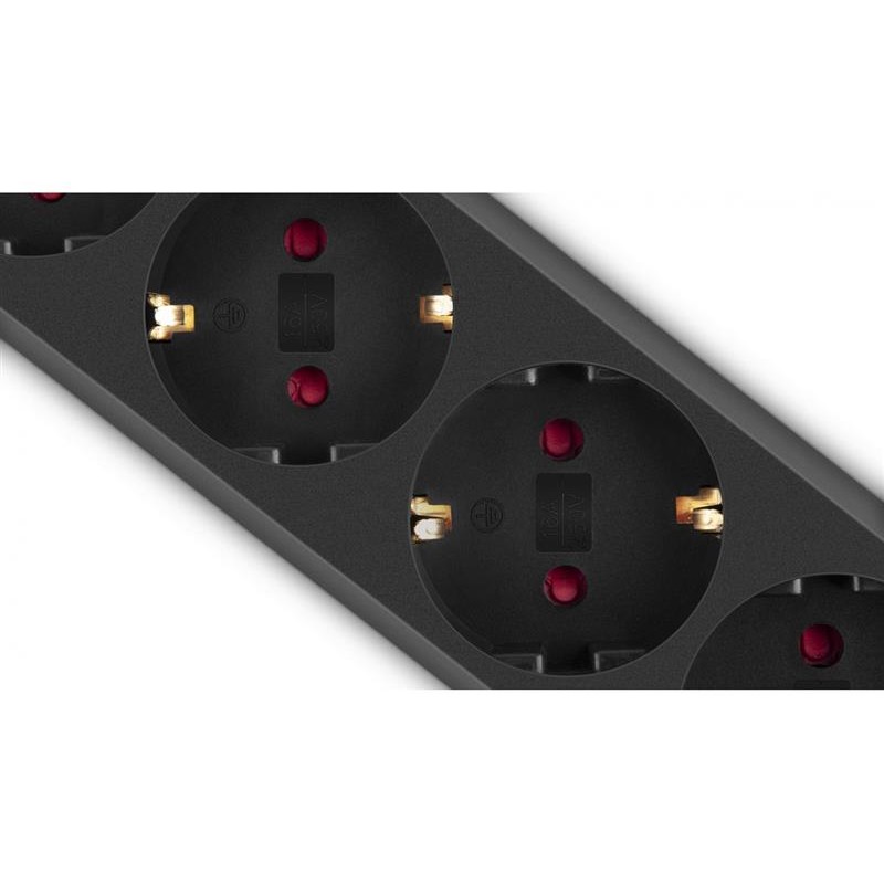 Фільтр живлення Real-el RS-6 Protect M 3м Black (EL122300034)