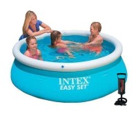 Надувний басейн Intex 28101-2, 183 х 51 см (тент, підстилка, насос)