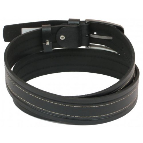 Шкіряний ремінь Skipper 110-130 x 3.8 см Чорний (1092-38) Шкіряний ремінь Skipper 110-130 x 3.8 см Чорний (1092-38)
