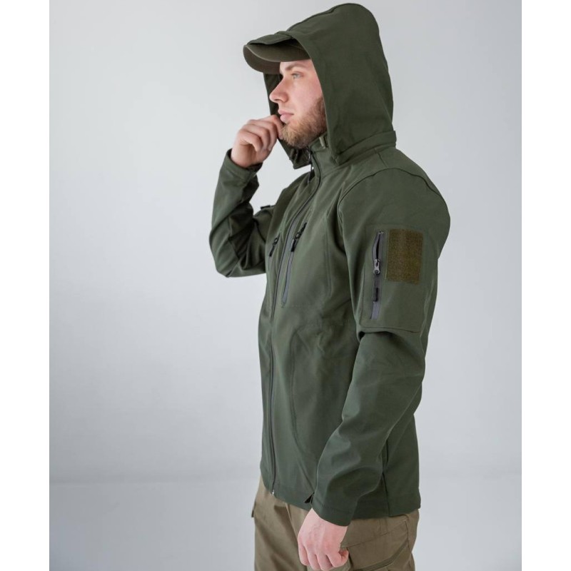 Куртка чоловіча No Brand Soft Shell 3XL Оливковий (2545104077)