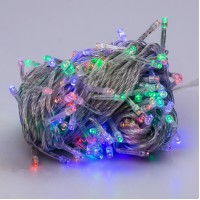 Гірлянда Lugi Нитка 400 LED довжина 18м прозора мультиколор (W400LEDML)