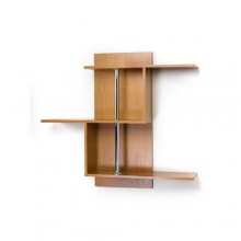 Полиця навісна Тиса Мебель П-27 Горіх лісовий 910x240x1000 мм