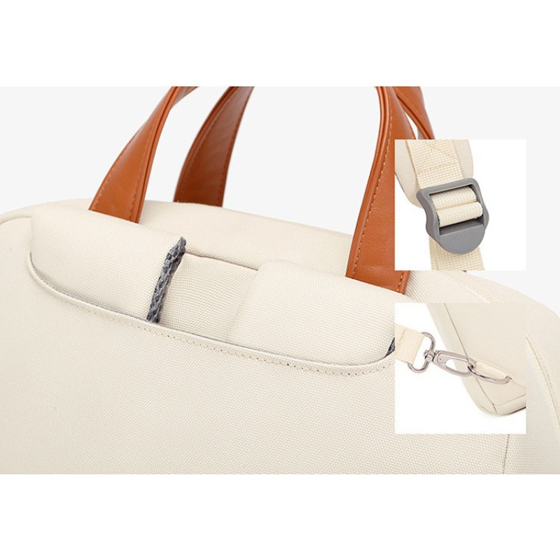 Рюкзак жіночий міський тканинний з відділом для ноутбука iBag Молочний (IBR199O)