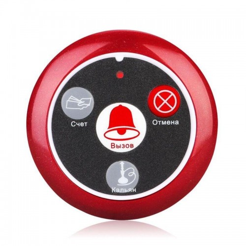 Система виклику офіціанта бездротова з білим годинником - пейджером Retekess TD108 + 5 червоних кнопок (з кнопкою КАЛЬЯН) (100765) в інтернет супермаркеті PbayMarket!