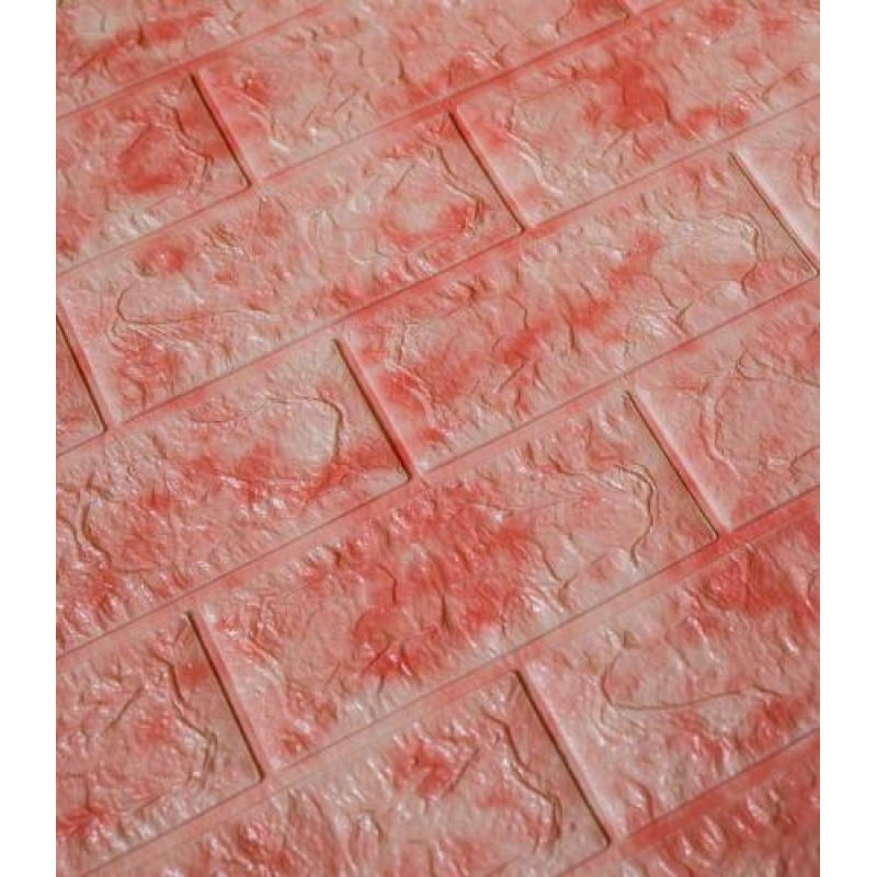Самоклеюча декоративна 3D панель Loft-Expert рожевий мармур 700x770x5 мм
