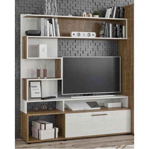 Стінка Феррара Меблі Сервіс Дуб април + Андерсон пайн Стінка Феррара Меблі Сервіс Дуб април + Андерсон пайн