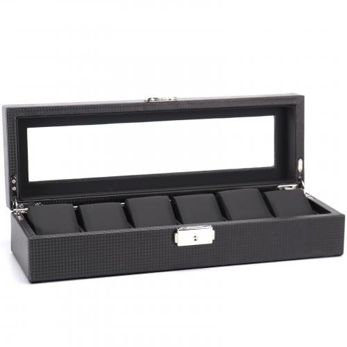 Шкатулка для зберігання годинників Craft 6PU.CRB.BL 30х20х8 cм Чорний Шкатулка для зберігання годинників Craft 6PU.CRB.BL 30х20х8 cм Чорний