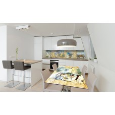 Наклейка вінілова на стіл Zatarga «Море у фотографіях» 650х1200 мм Z180847/1st