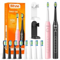 Набір електричних зубних щіток Bitvae D2 2 шт Black Pink