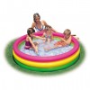 Дитячий надувний басейн Intex 57412-2 «Райдужний», 114 х 25 см, з кульками 10 шт, підстилкою, насосом (hub_g6xo8p)