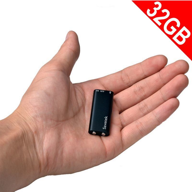 Мініатюрний диктофон з активацією голосом Savetek 200 (GS-R01s), 32 Гб, Mp3, VOX, 8 годин запису