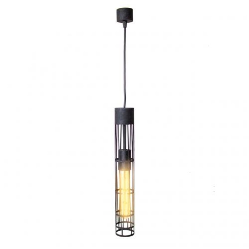 Світильник підвісний MSK Electric Flow у стилі лофт під лампу Е27 чорний муар MR 6040 BK