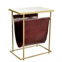 Кавовий журнальний столик у стилі Loft NS-519 630x350x300 мм Золотой