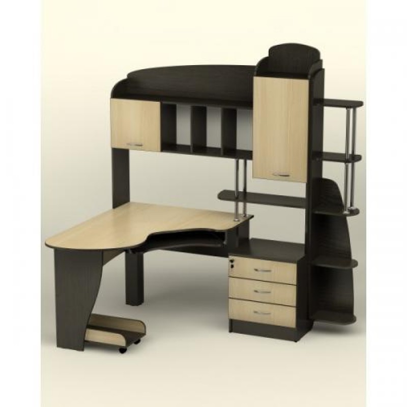 Комп'ютерний стіл кутовий Тиса СК-25 Венге - Дуб молочний