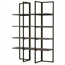 Стелаж для зберігання в стилі Loft Чорний NS-1834 1780x1500x400 мм