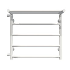 Рушникосушарка водяна Трапеція з полицею П5 500х500 Deffi Білий (C.TP.50.50.5.W.B)