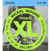 Струни для електрогітари D'Addario EXL130+ Nickel Wound X-Super Light Plus Electric Strings 8.5/39 Струни для електрогітари D'Addario EXL130+ Nickel Wound X-Super Light Plus Electric Strings 8.5/39