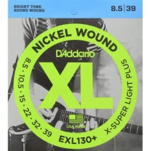 Струни для електрогітари D'Addario EXL130+ Nickel Wound X-Super Light Plus Electric Strings 8.5/39