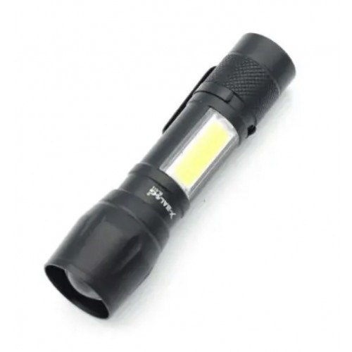 Ручний ліхтар X-BALOG BL-513-XPE+COB zoom + microUSB + 3 режими Ручний ліхтар X-BALOG BL-513-XPE+COB zoom + microUSB + 3 режими