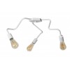 Люстра лофт MSK Electric Laminari стельова на три лампи NL 17503-3 WH