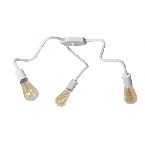 Люстра лофт MSK Electric Laminari стельова на три лампи NL 17503-3 WH