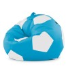 Крісло мішок М'яч Оксфорд 120см Студія Комфорту Великий Блакитний + Білий