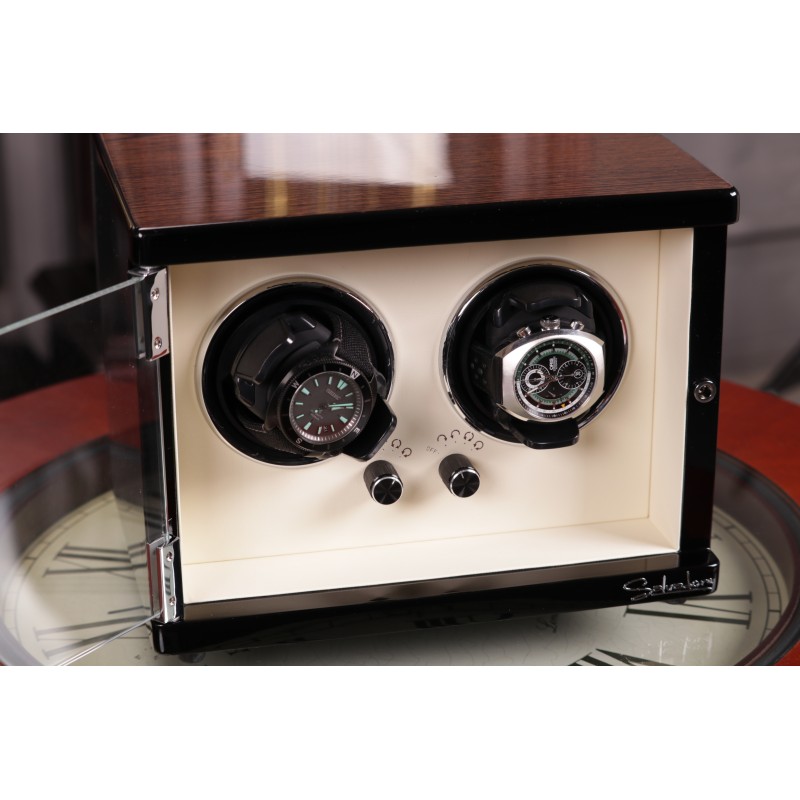 Скринька Salvadore для підзаводу 2 годинників SL/3202-BRW 2x2