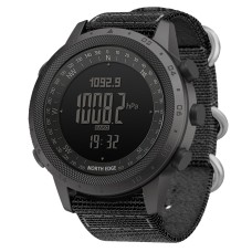 Наручний годинник чоловічий з компасом North Edge Desert 5BAR Чорний (3270)