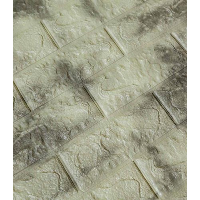 Самоклеюча декоративна 3D панель Loft-Expert мармур сірий камінь 700x770x5 мм