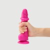 Реалістичний фалоімітатор Strap-On-Me Sliding Skin Realistic Dildo Fuchsia - M, ефект рухливої шкіри в інтернет супермаркеті PbayMarket!