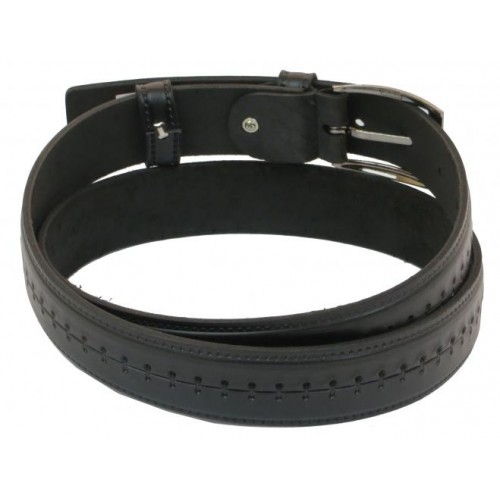 Шкіряний ремінь Skipper 110-130 x 3.5 см Чорний (1048-35) Шкіряний ремінь Skipper 110-130 x 3.5 см Чорний (1048-35)
