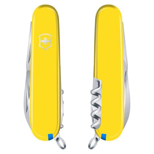 Складаний ніж Victorinox Camper 91 мм 13 функцій Жовтий (1.3613.8)