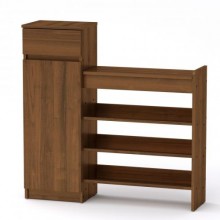 Тумба для взуття Компанит ТО 16 100х28х100 см горіх