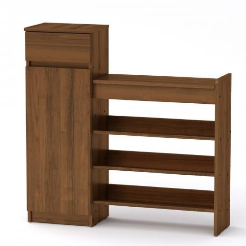 Тумба для взуття Компанит ТО 16 100х28х100 см горіх